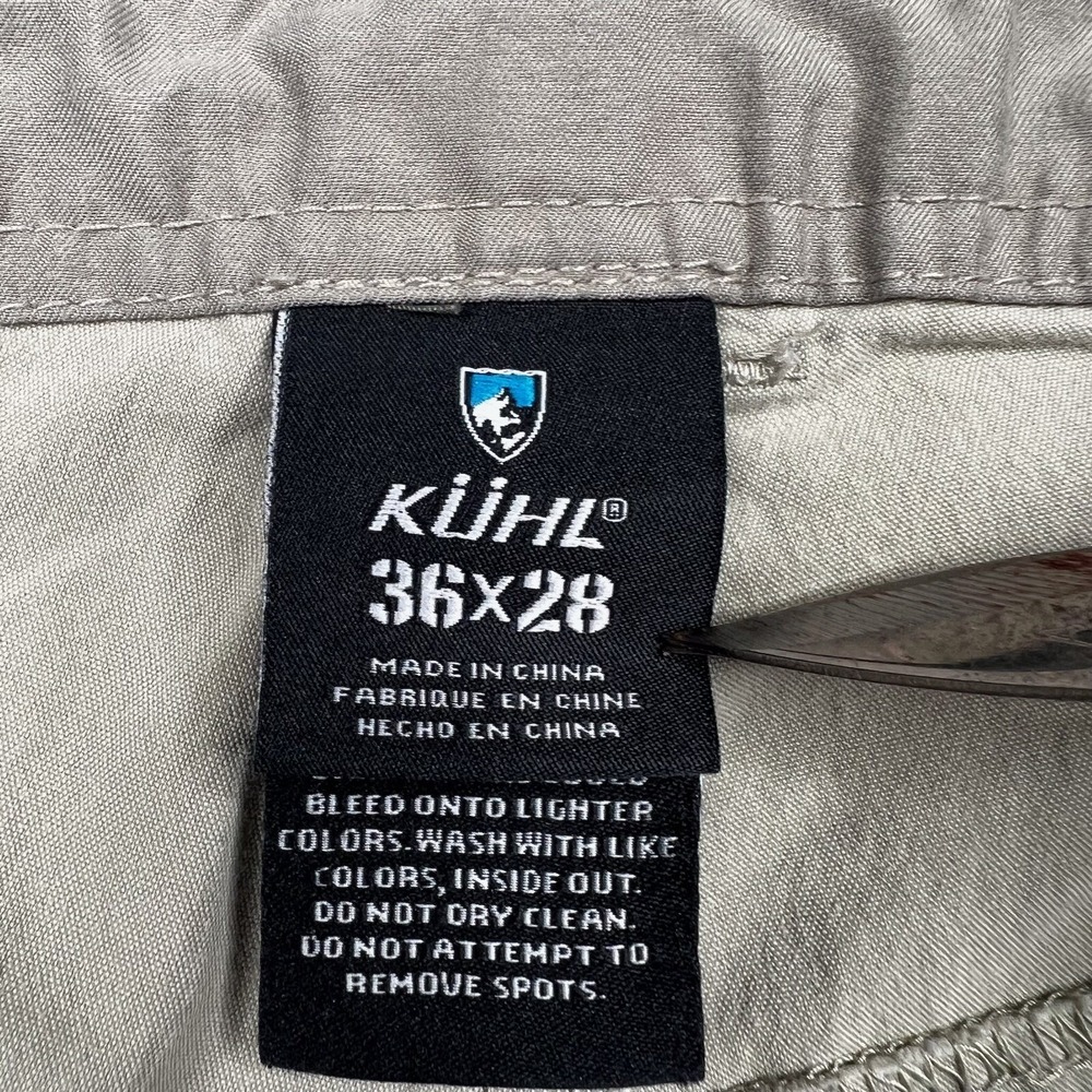 Kuhl Revolvr Vintage Patina Dye Pants Mens Size 36 Inseam 28" Beige - Picture 7 of 16